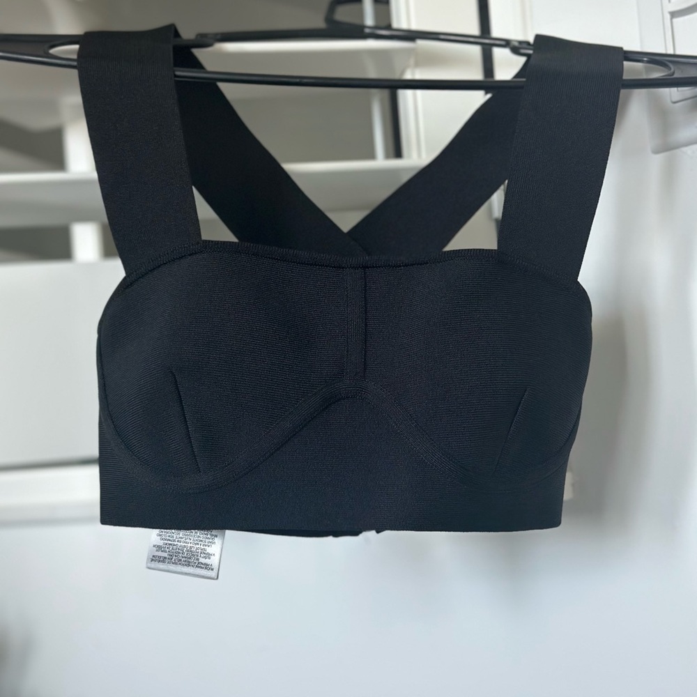 Herve by Herve Leger crop top